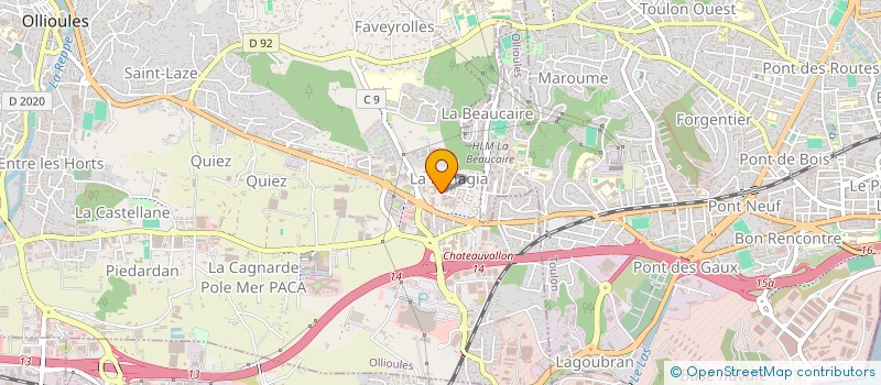 localisation de l'entreprise MADAME EMMANUELLE JAUME  OLLIOULES