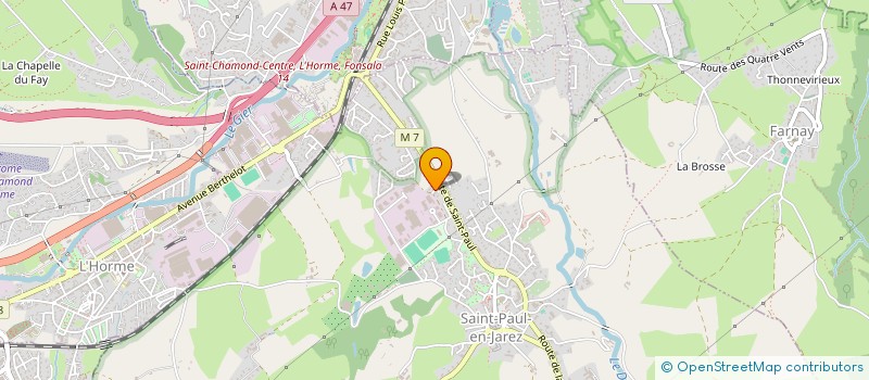 localisation de l'entreprise MADAME EMMANUELLE JUBIN  SAINT-PAUL-EN-JAREZ