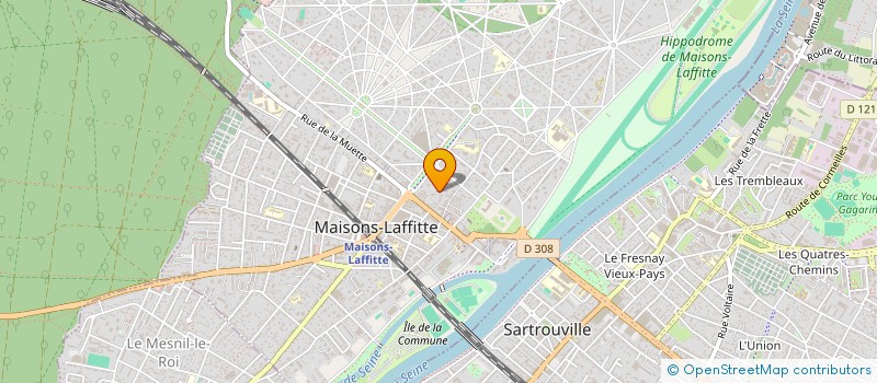 localisation de l'entreprise MADAME EMMANUELLE KLEINMANN  MAISONS-LAFFITTE