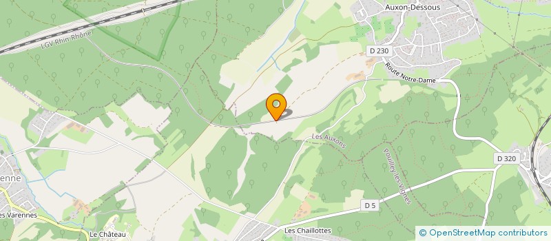 localisation de l'entreprise MADAME EMMANUELLE KUMOR  LES AUXONS