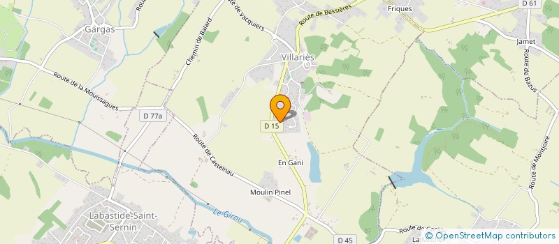 localisation de l'entreprise MADAME EMMANUELLE LABORDE  VILLARIES