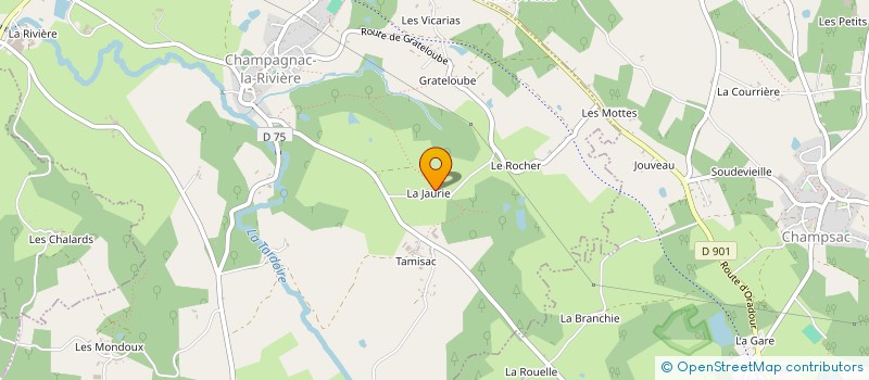 localisation de l'entreprise MADAME EMMANUELLE LACOUR à CHAMPAGNAC-LA-RIVIERE