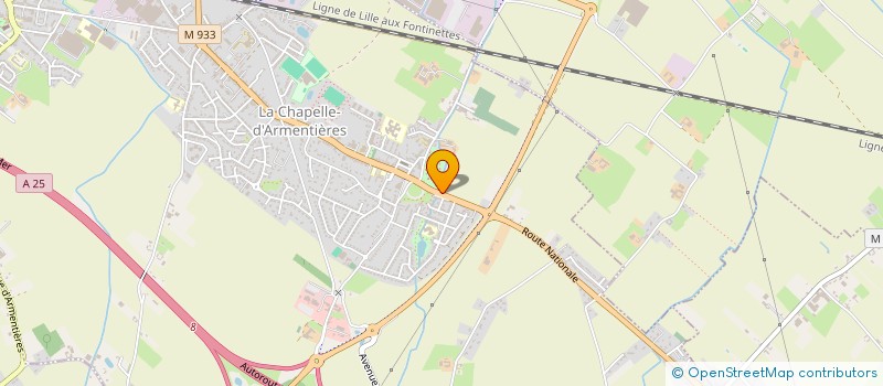 localisation de l'entreprise MADAME EMMANUELLE LANDES  LA CHAPELLE D ARMENTIERES