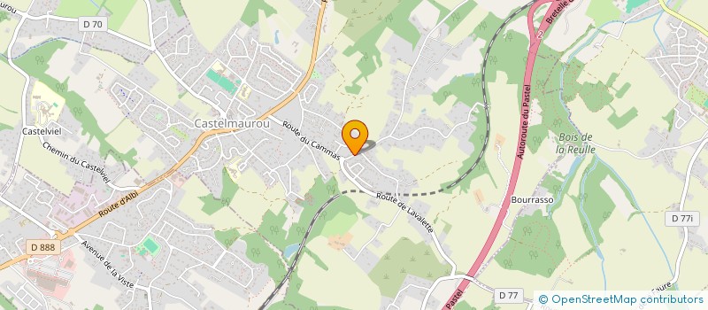 localisation de l'entreprise MADAME EMMANUELLE LARRAUFIE  CASTELMAUROU