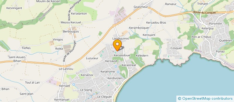 localisation de l'entreprise MADAME EMMANUELLE LARREUR  PLOUGONVELIN
