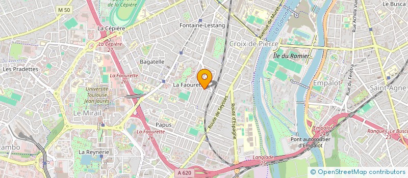 localisation de l'entreprise MADAME EMMANUELLE LASBATS  TOULOUSE