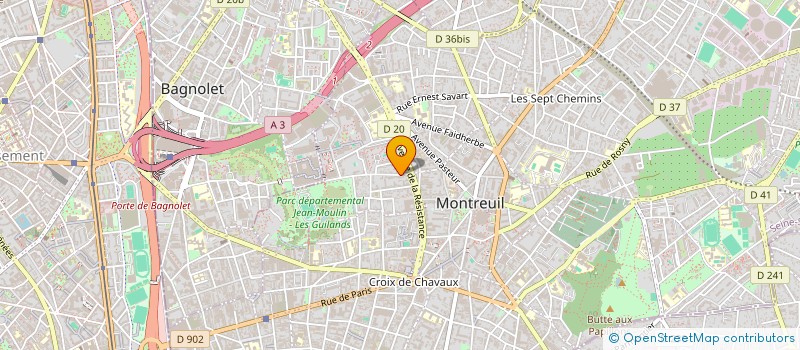 localisation de l'entreprise MADAME EMMANUELLE LAVAU à MONTREUIL