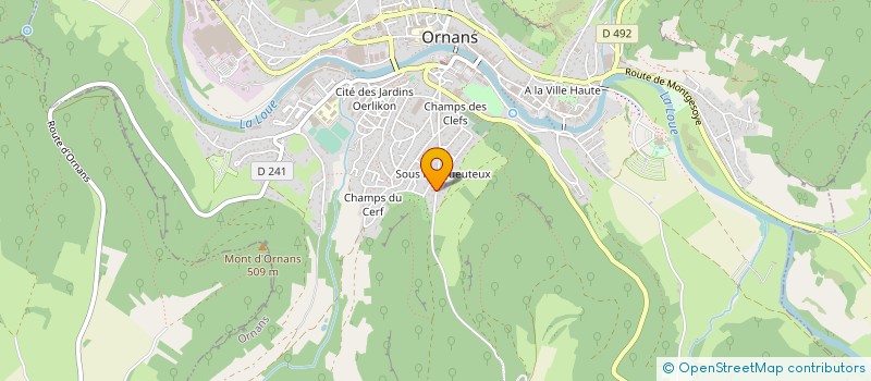 localisation de l'entreprise MADAME EMMANUELLE LAZZARONI  ORNANS