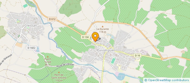 localisation de l'entreprise MADAME EMMANUELLE LE DUFF  PUISSERGUIER