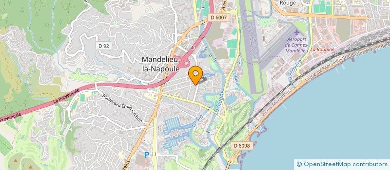 localisation de l'entreprise MADAME EMMANUELLE LE FRESNE  MANDELIEU-LA-NAPOULE