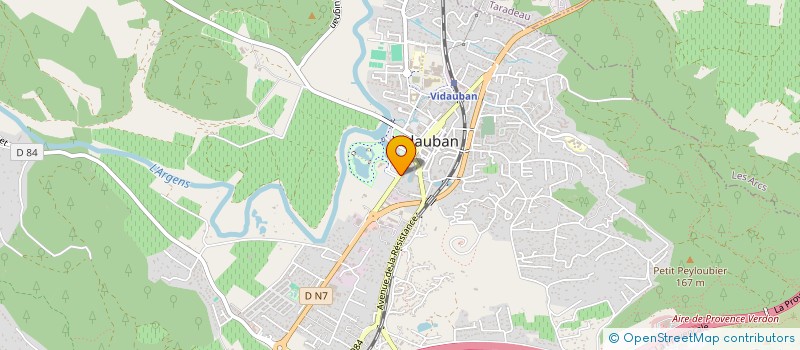 localisation de l'entreprise MADAME EMMANUELLE LEFEBVRE  VIDAUBAN