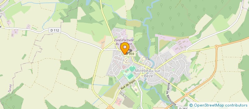 localisation de l'entreprise MADAME EMMANUELLE LEGENDRE  MIREBEAU-SUR-BEZE