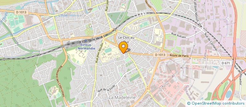 localisation de l'entreprise MADAME EMMANUELLE LEOPOLD  EVREUX