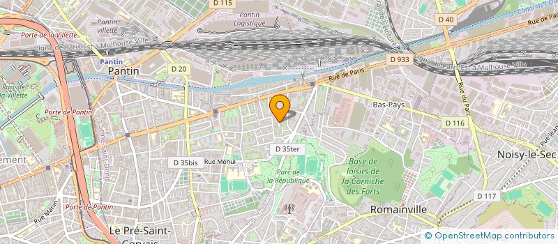 localisation de l'entreprise MADAME EMMANUELLE LEROYER  PANTIN