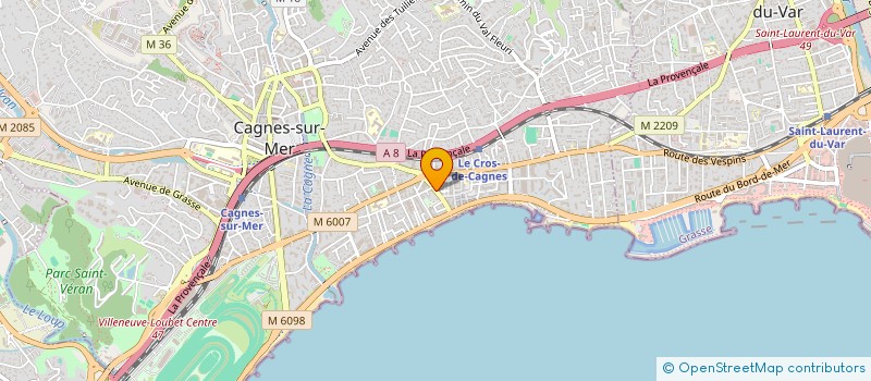 localisation de l'entreprise MADAME EMMANUELLE LEULLIER à CAGNES-SUR-MER