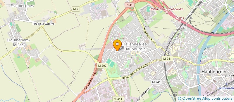 localisation de l'entreprise MADAME EMMANUELLE LHOTELIER  HALLENNES-LEZ-HAUBOURDIN