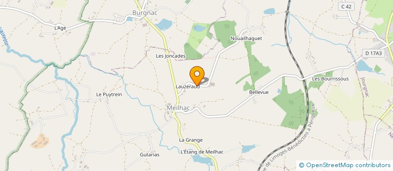 localisation de l'entreprise MADAME EMMANUELLE LIEBY  MEILHAC