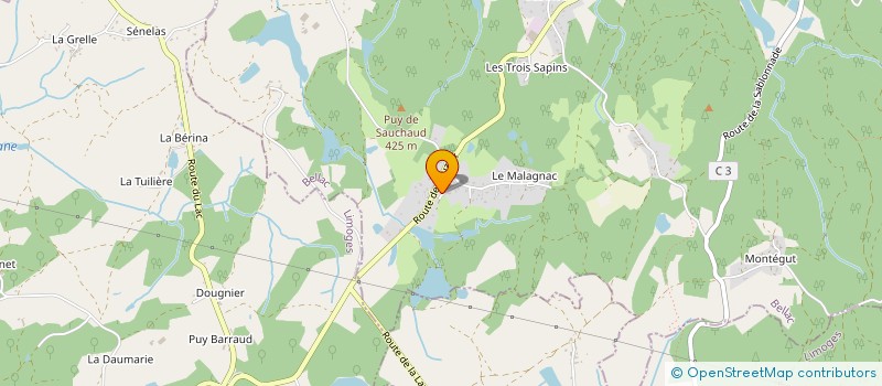 localisation de l'entreprise MADAME EMMANUELLE LORIN à SAINT-PARDOUX-LE-LAC