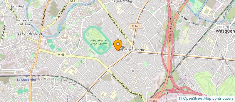 localisation de l'entreprise MADAME EMMANUELLE MAKOSSO à MARCQ-EN-BARŒUL
