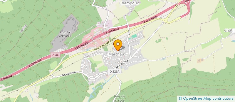 localisation de l'entreprise MADAME EMMANUELLE MARCOUX  MARCHAUX-CHAUDEFONTAINE