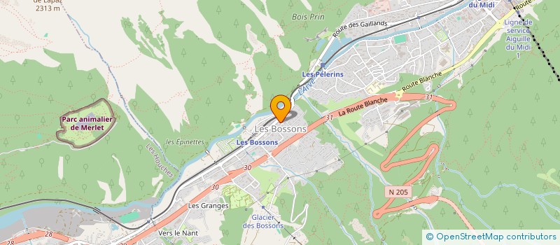 localisation de l'entreprise MADAME EMMANUELLE MARIVIN  CHAMONIX-MONT-BLANC