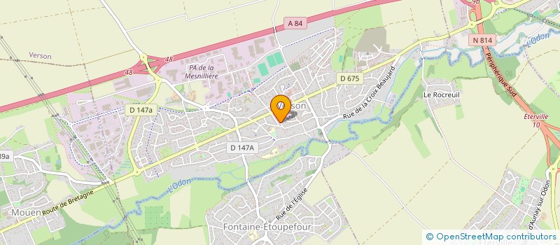 localisation de l'entreprise MADAME EMMANUELLE MARTIN  VERSON