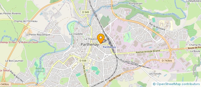localisation de l'entreprise MADAME EMMANUELLE MARTIN à PARTHENAY