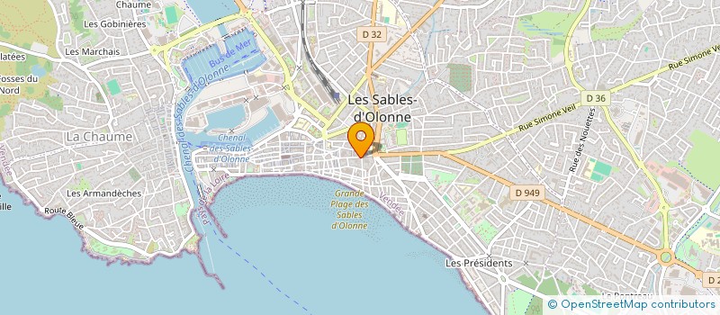 localisation de l'entreprise MADAME EMMANUELLE MARTINEAU à LES SABLES D'OLONNE