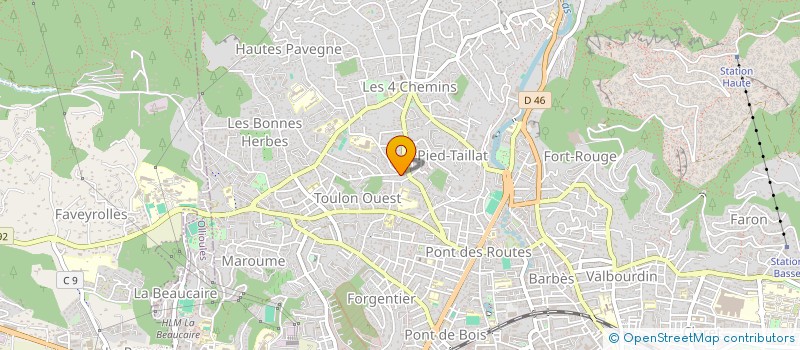 localisation de l'entreprise MADAME EMMANUELLE MARTINEZ  TOULON