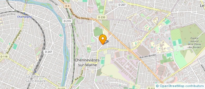 localisation de l'entreprise MADAME EMMANUELLE MAZALEYRAT à CHENNEVIERES-SUR-MARNE