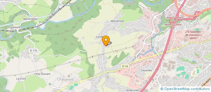 localisation de l'entreprise MADAME EMMANUELLE METRAL  CHAVANOD