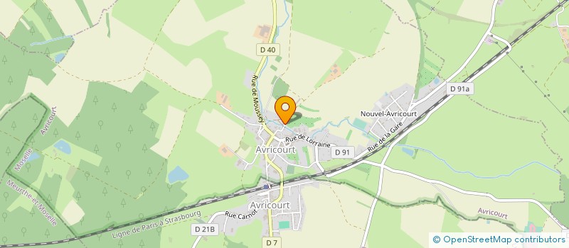 localisation de l'entreprise MADAME EMMANUELLE METZGER  AVRICOURT