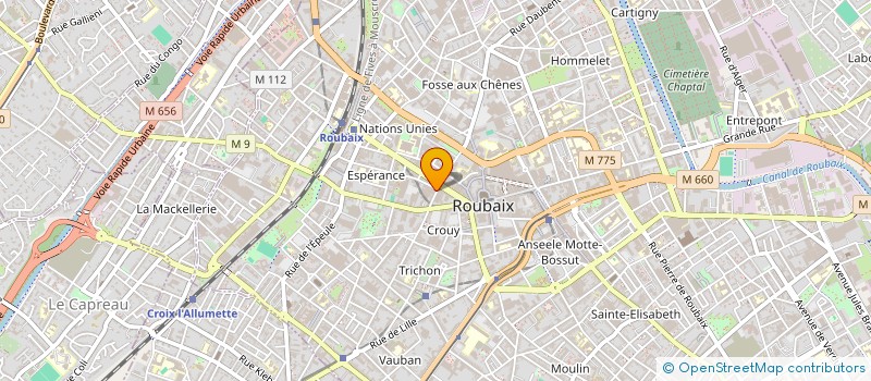 localisation de l'entreprise MADAME EMMANUELLE MILLOT  ROUBAIX