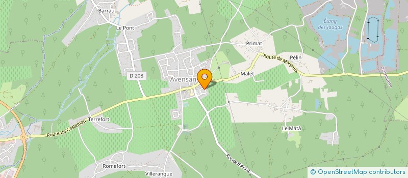 localisation de l'entreprise MADAME EMMANUELLE MILLOX  AVENSAN