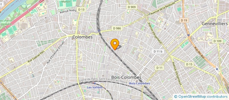localisation de l'entreprise MADAME EMMANUELLE MOLET à COLOMBES