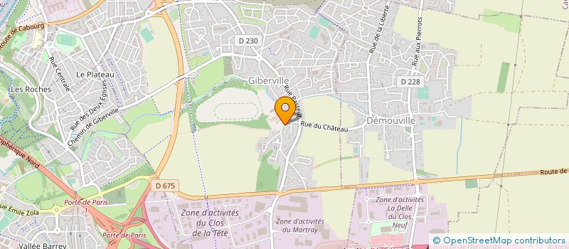 localisation de l'entreprise MADAME EMMANUELLE MONNIER  GIBERVILLE