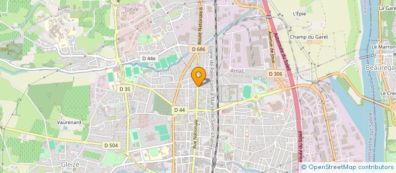 localisation de l'entreprise MADAME EMMANUELLE MONTVERNAY  VILLEFRANCHE-SUR-SAONE