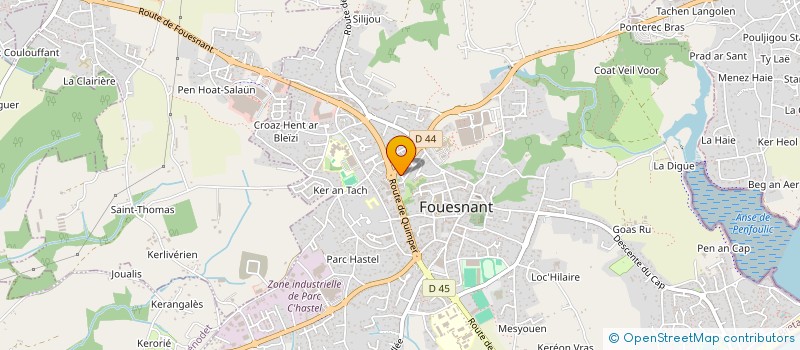 localisation de l'entreprise MADAME EMMANUELLE MOTREFF  FOUESNANT