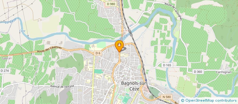 localisation de l'entreprise MADAME EMMANUELLE MOULINET  BAGNOLS-SUR-CEZE