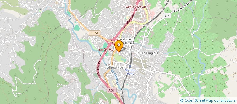 localisation de l'entreprise MADAME EMMANUELLE MULLER-LEGET  SOLLIES-PONT