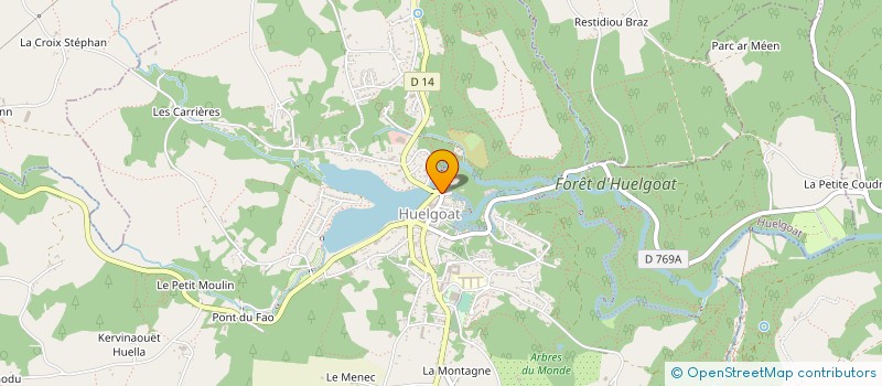 localisation de l'entreprise MADAME EMMANUELLE NEDELEC  HUELGOAT