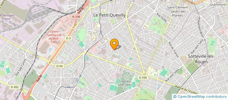 localisation de l'entreprise MADAME EMMANUELLE NGANGA LOUZOLO  LE PETIT-QUEVILLY