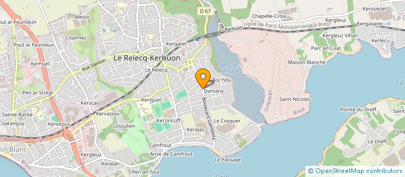 localisation de l'entreprise MADAME EMMANUELLE NICOLAS  LE RELECQ-KERHUON