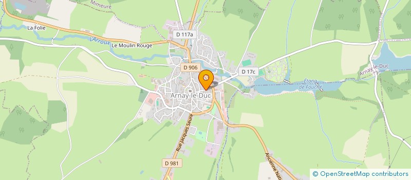 localisation de l'entreprise MADAME EMMANUELLE NOSSEREAU  ARNAY-LE-DUC