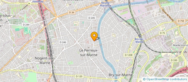 localisation de l'entreprise MADAME EMMANUELLE OZIER-LAFONTAINE  LE PERREUX-SUR-MARNE