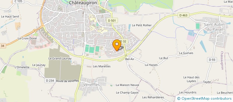 localisation de l'entreprise MADAME EMMANUELLE PAUL  CHATEAUGIRON