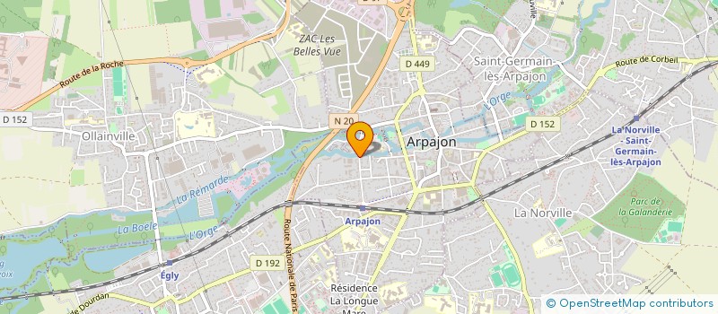 localisation de l'entreprise MADAME EMMANUELLE PAUTEL  ARPAJON