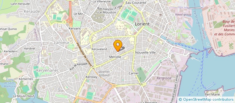 localisation de l'entreprise MADAME EMMANUELLE PEBELIER  LORIENT