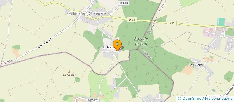 localisation de l'entreprise MADAME EMMANUELLE PEGURIER  VILLIERS-EN-DESUVRE