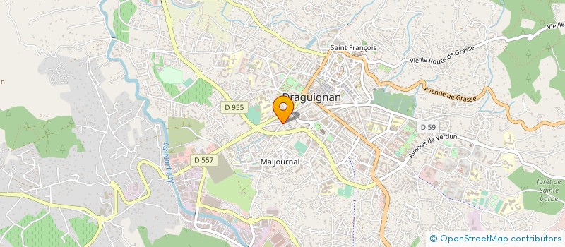 localisation de l'entreprise MADAME EMMANUELLE PEREIRA à DRAGUIGNAN